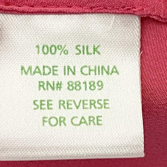 Lilly Pulizer Small Pink Racerback Spaghetti Strap V Neck Silk Tank - Picture 6 of 7